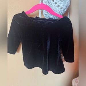 Old Navy Black Velvet Blouse